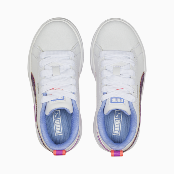 Mayze Glitzy Sneakers Kids, Puma White-Elektro Purple-Electric Orchid, large-MEX