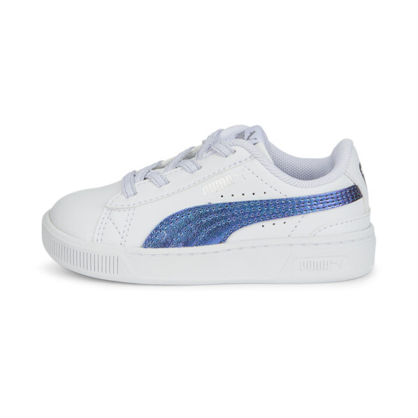 Puma Babies' Vikky V3 Bioluminescence Toddlers' Shoes In White- Silver
