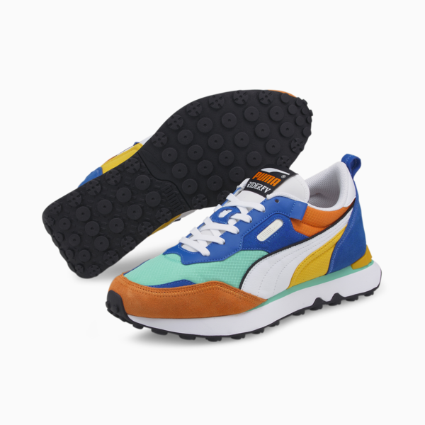 Rider FV Sneakers, Biscay Green-Vibrant Orange, large-ZAF