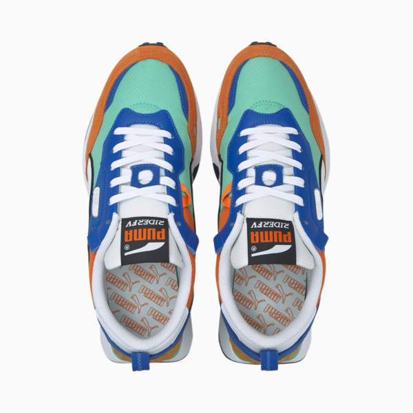 Rider FV Sneakers, Biscay Green-Vibrant Orange, large-ZAF