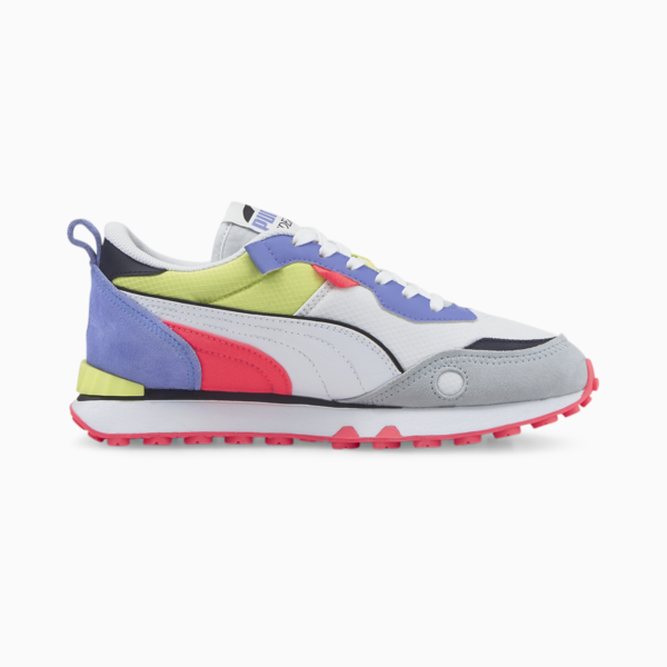Rider Future Vintage Sneakers, Puma White-Elektro Purple, large-MEX