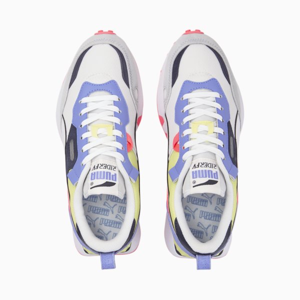Rider Future Vintage Sneakers, Puma White-Elektro Purple, large-MEX