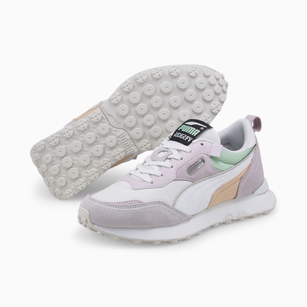 Rider FV Sneakers, Puma White-Lavender Fog, large-ZAF