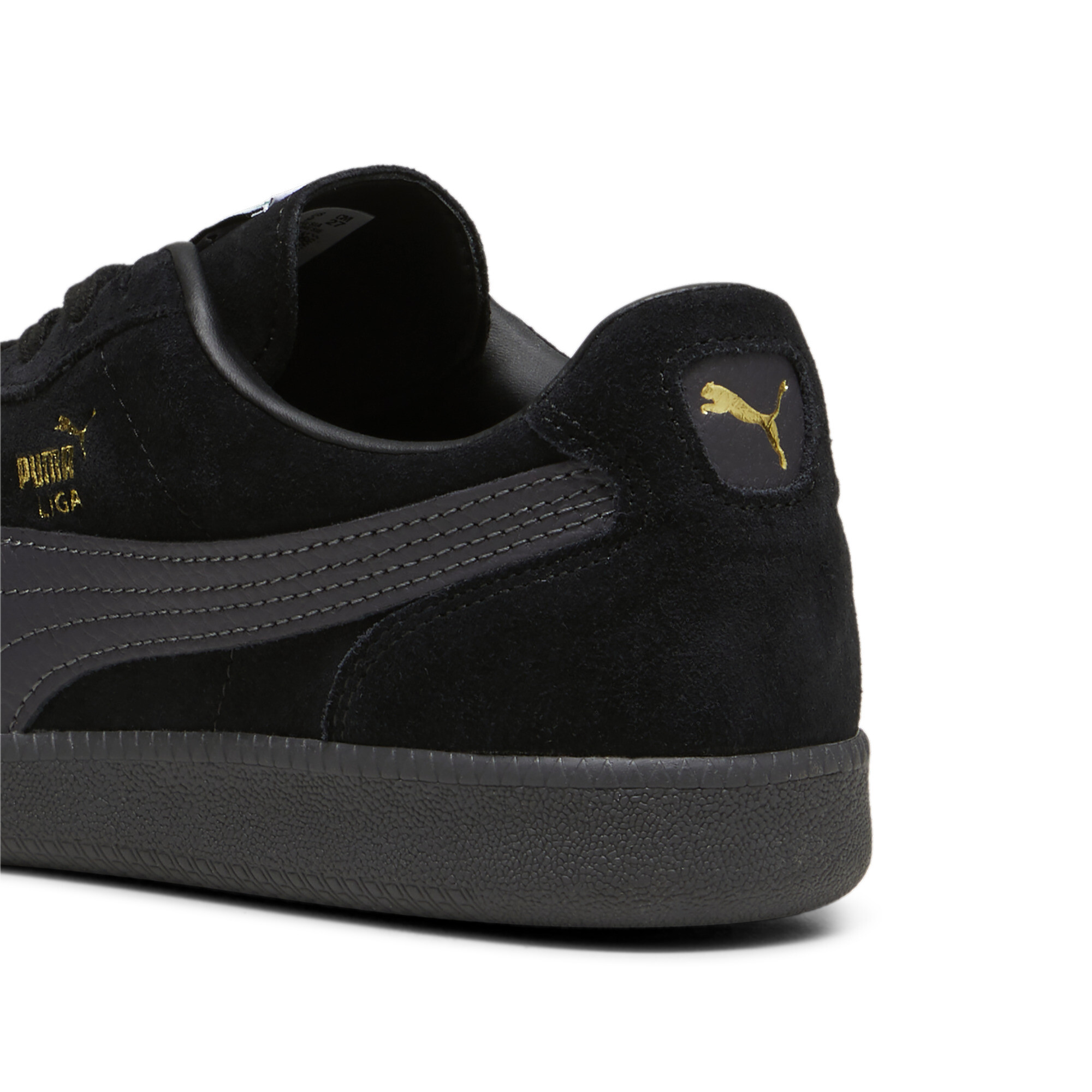 Puma Liga Suede Sneakers, Black, Size 37, Shoes