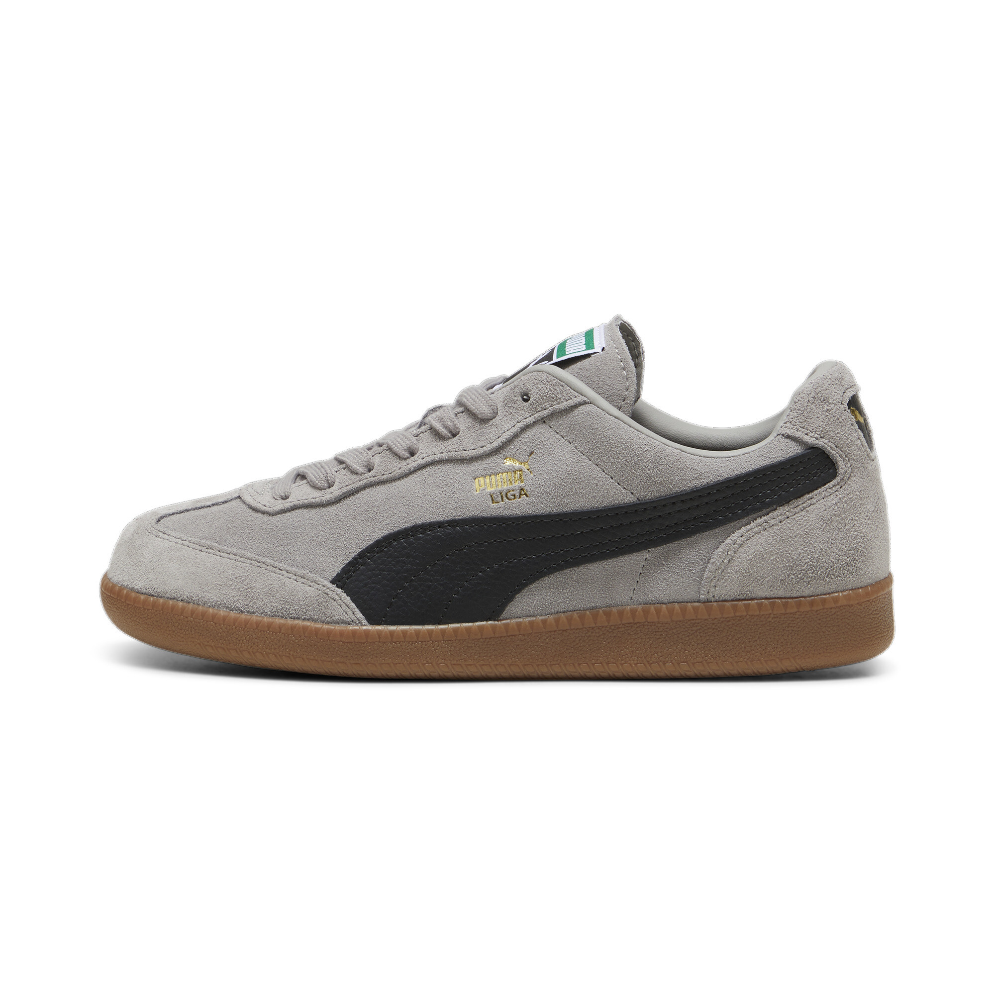 Puma Liga Suede Sneakers, Gray, Size 43, Shoes