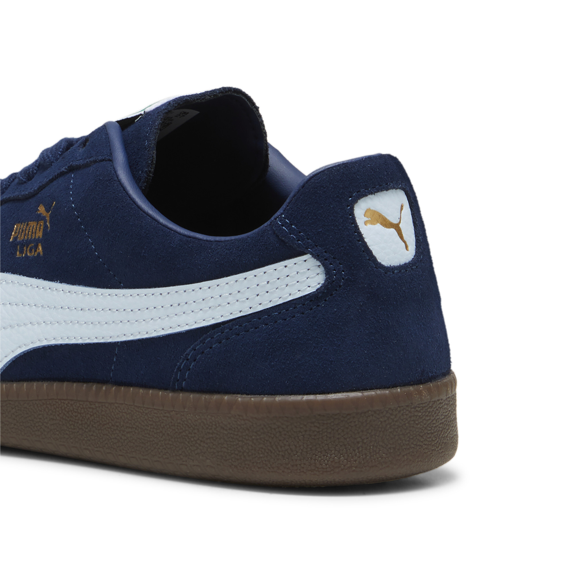 Puma Liga Suede Sneakers, Blue, Size 38.5, Shoes