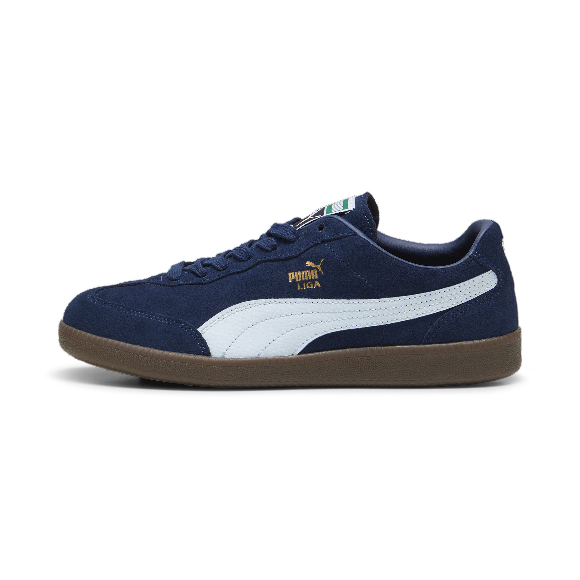 Puma Liga Suede Sneakers, Blue, Size 38.5, Shoes