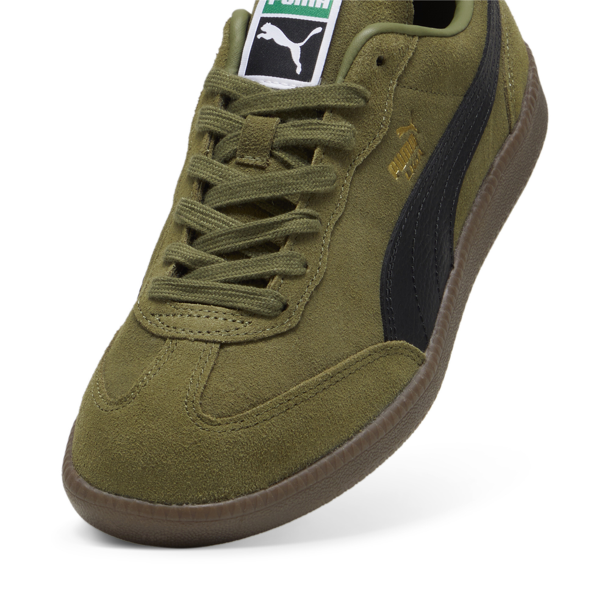 Puma Liga Suede Sneakers, Green, Size 40, Shoes