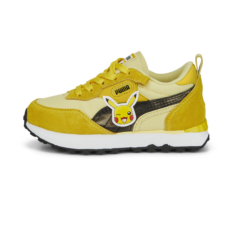 

PUMA X POKÉMON Rider FV Pikachu Kid's Sneakers, White/yellow