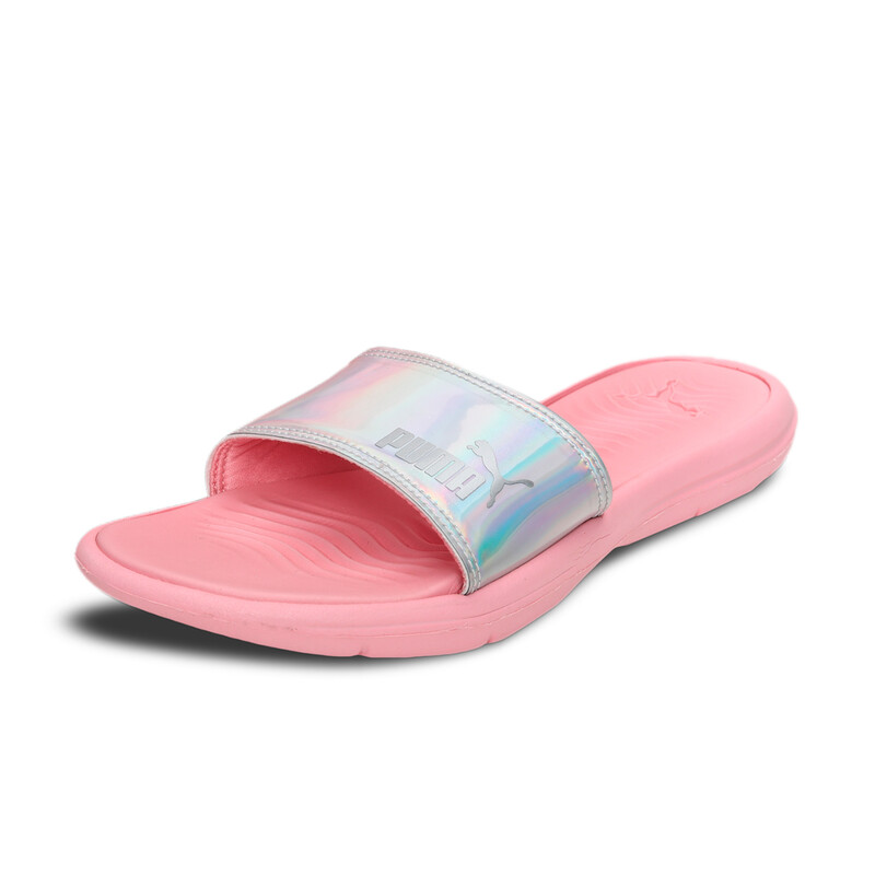 

Women's PUMA Silvia Slides, Pink/silver