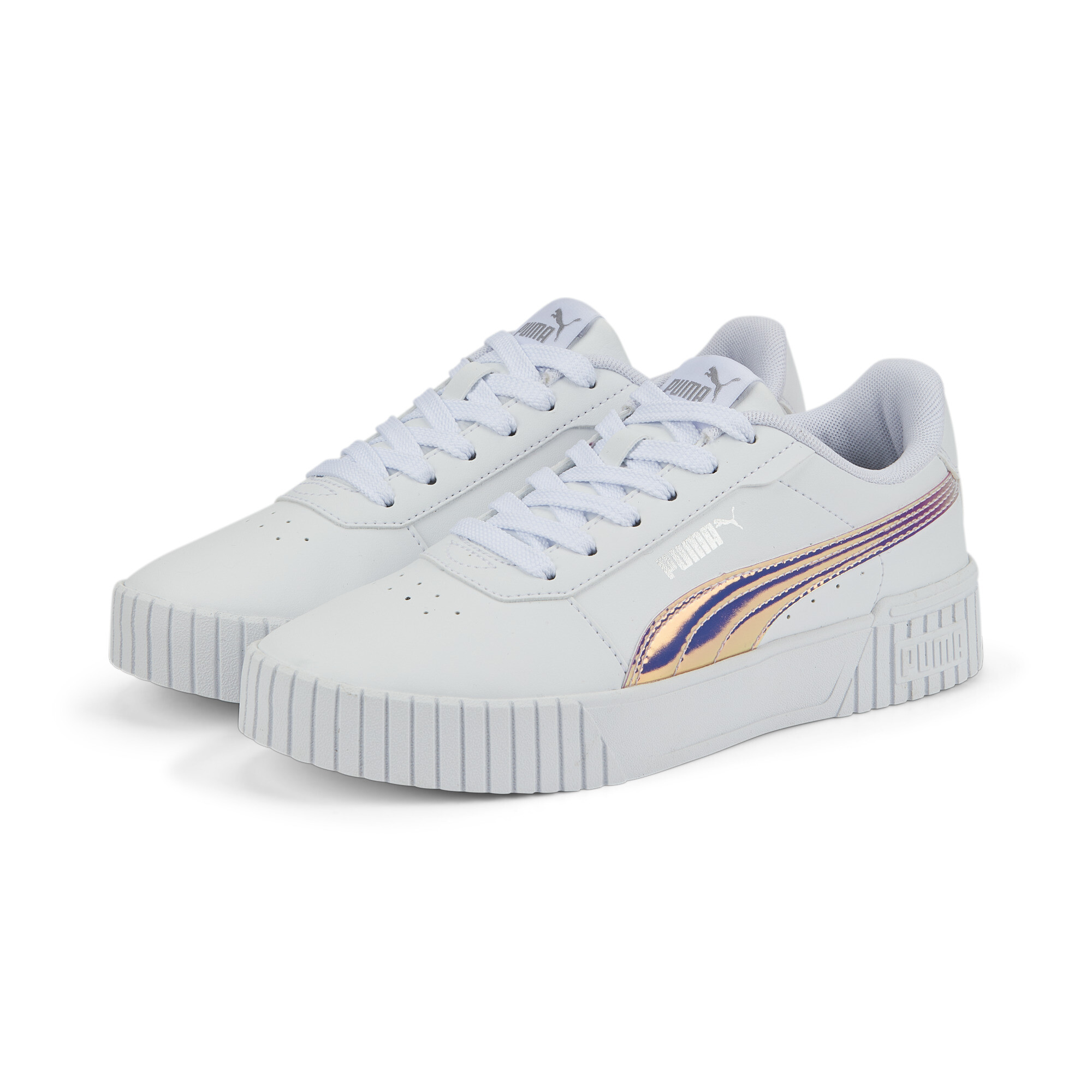 Women's Puma Carina 2.0 Holo Sneakers Youth, White, Size 37.5, Shoes