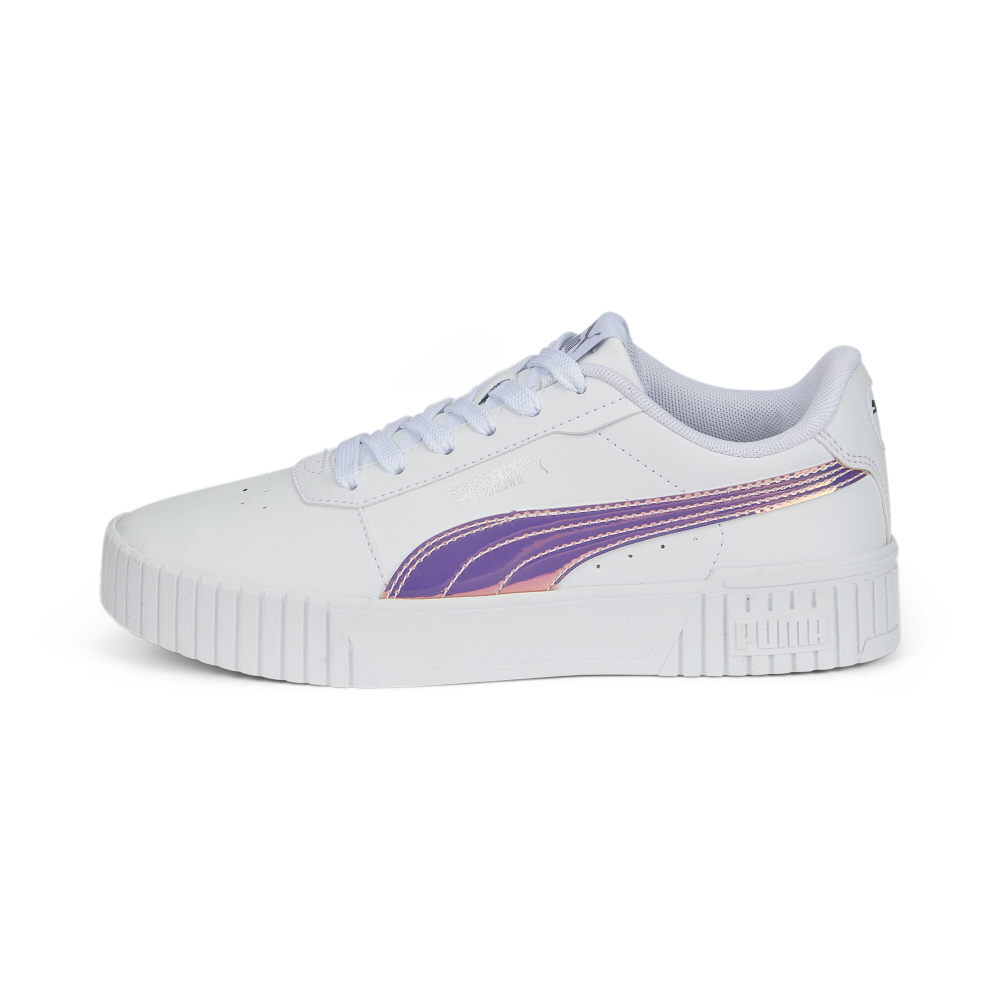 Puma Carina 2.0 Holo Sneakers Teenager Schuhe Für Damen Für Kinder | Mit Plain | White/Silver | Größe: 37