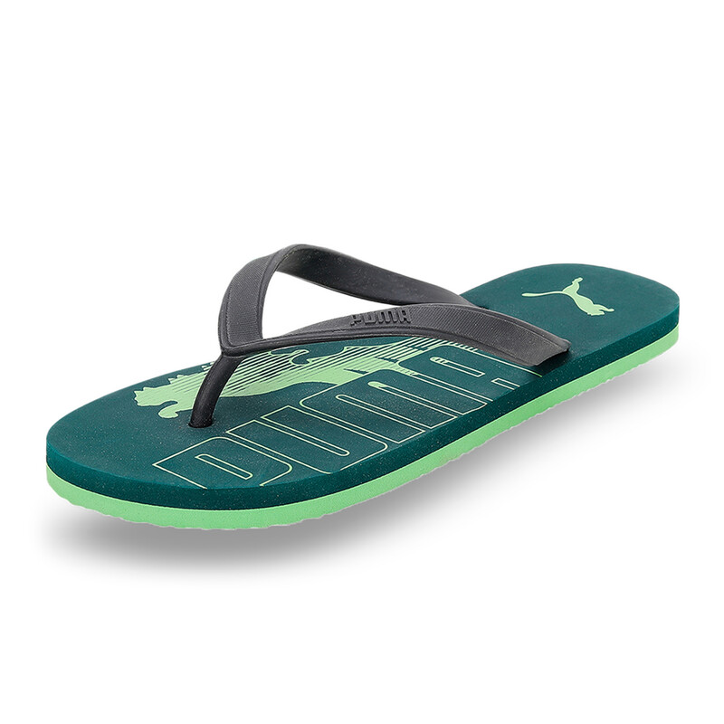 

Men's PUMA Leon V2 Flip-Flops Sandals, Black/blue/yellow