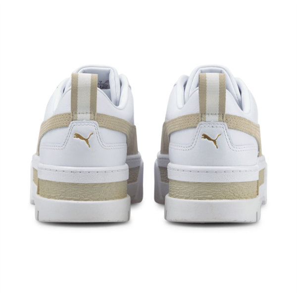Zapatillas Mayze Lth para mujer, PUMA White-Peyote, large-ARG