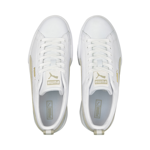 Zapatillas Mayze Lth para mujer, PUMA White-Peyote, large-ARG