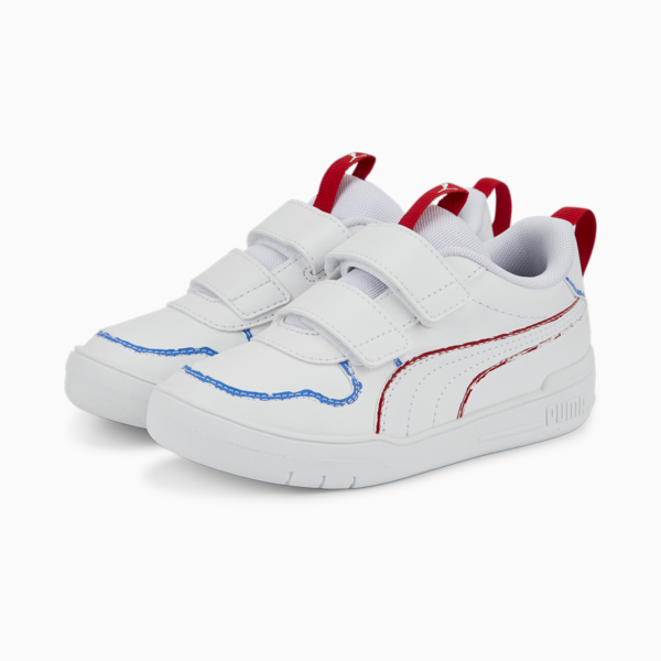 Multiflex Home School AC Sneakers Kids, Puma White-Puma White, large-ZAF