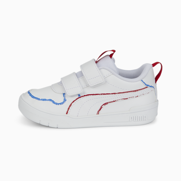Multiflex Home School AC Sneakers Kids, Puma White-Puma White, large-ZAF