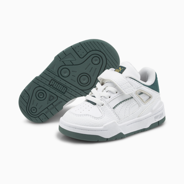 Slipstream Alternative Closure Sneakers Babies, PUMA White-Varsity Green, large-MEX