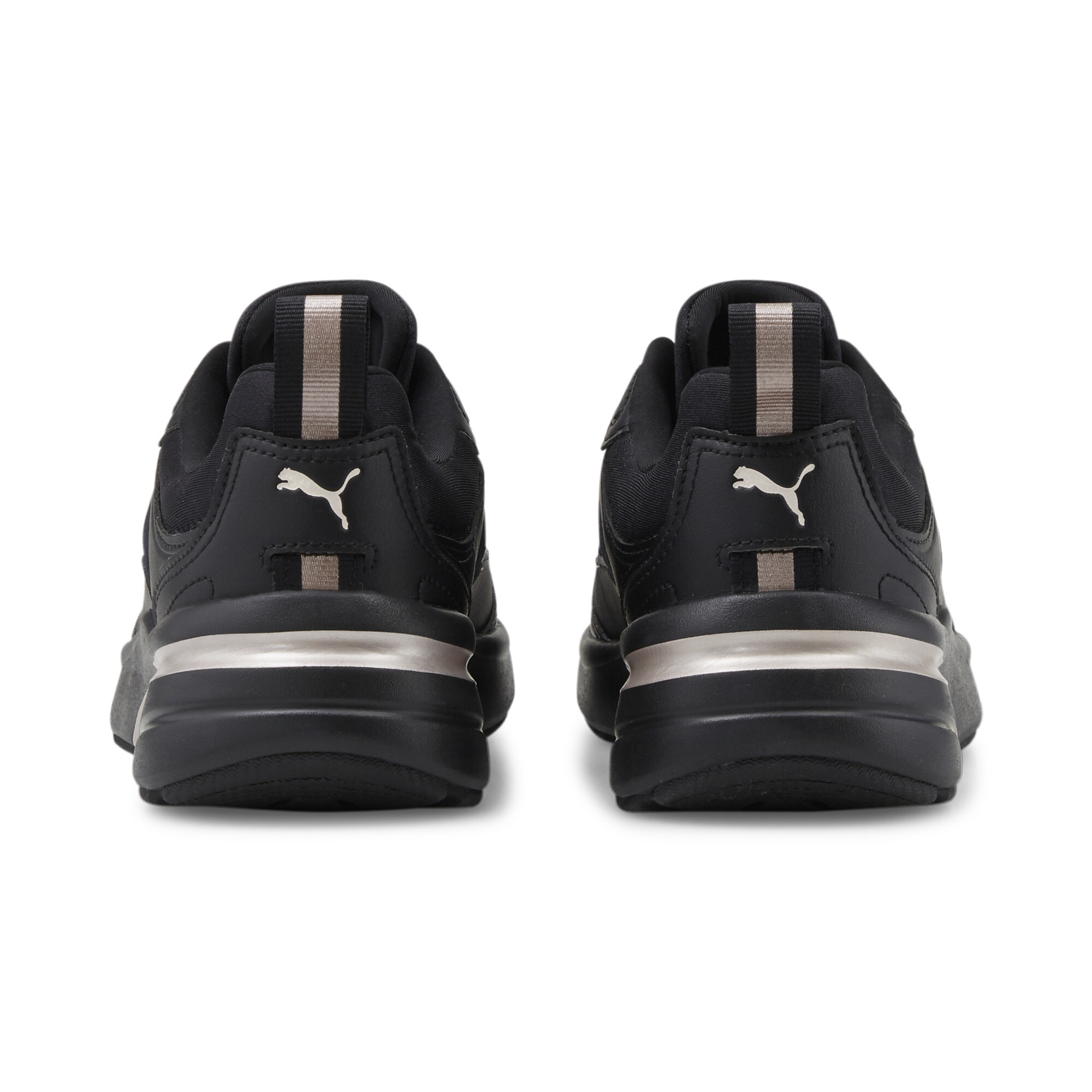 Women's PUMA FS Runner Metallic Sneakers In 10 - Black, Size EU 41