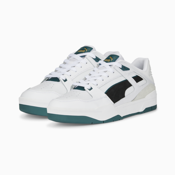 Zapatillas Slipstream Suede FS, Puma White-Puma Black-Varsity Green, large-ARG