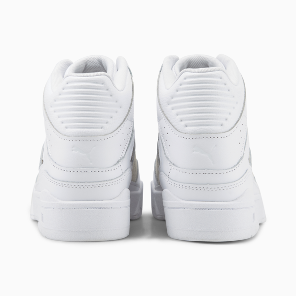 Slipstream Hi Leather Sneakers, Puma White-Puma White, large-MEX