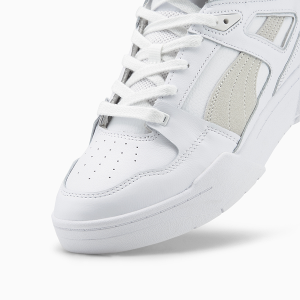 Slipstream Hi Leather Sneakers, Puma White-Puma White, large-MEX