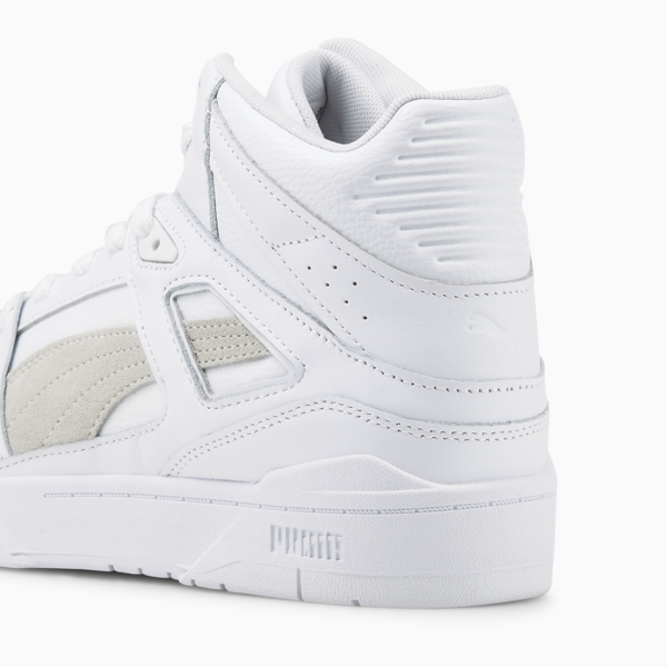 Slipstream Hi Leather Sneakers, Puma White-Puma White, large-MEX