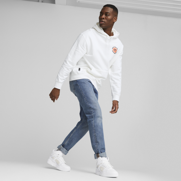 Slipstream Hi Leather Sneakers, Puma White-Puma White, large-MEX