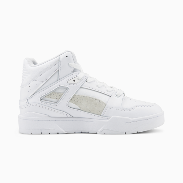 Slipstream Hi Leather Sneakers, Puma White-Puma White, large-MEX