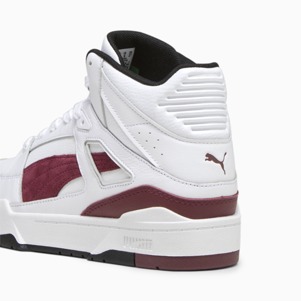 Slipstream Hi Leather Sneakers, Puma White-Dark Jasper, large-ZAF