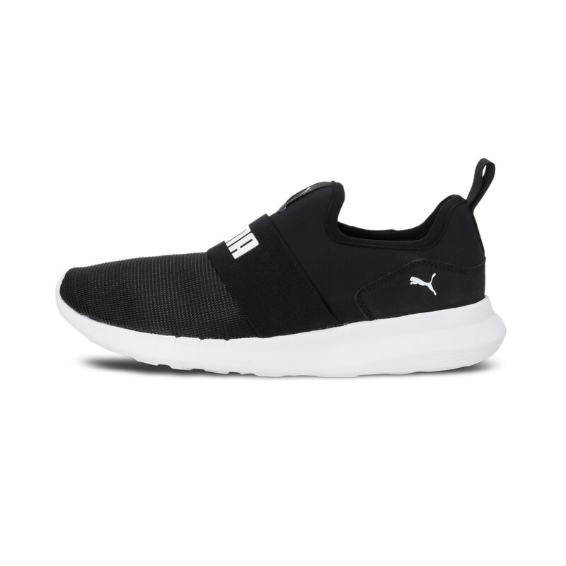 

Men's PUMA Relax Knit Slip On Sneakers, White/black