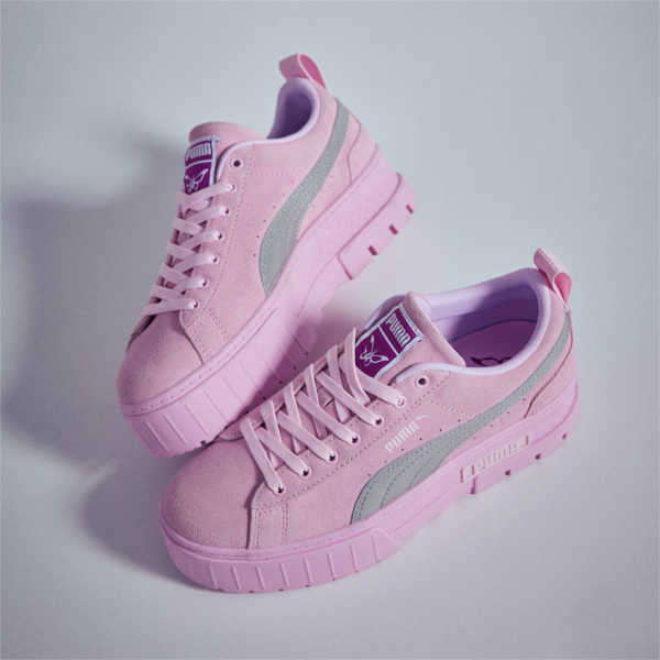 PUMA x DUA LIPA Mayze Metallic Sneakers Women, Pink Lady-Puma Silver, large-ZAF