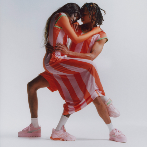 PUMA x DUA LIPA Mayze Metallic Sneakers Women, Pink Lady-Puma Silver, large-ZAF