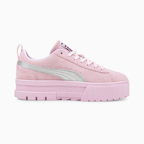 PUMA x DUA LIPA Mayze Metallic Sneakers Women, Pink Lady-Puma Silver, large-ZAF