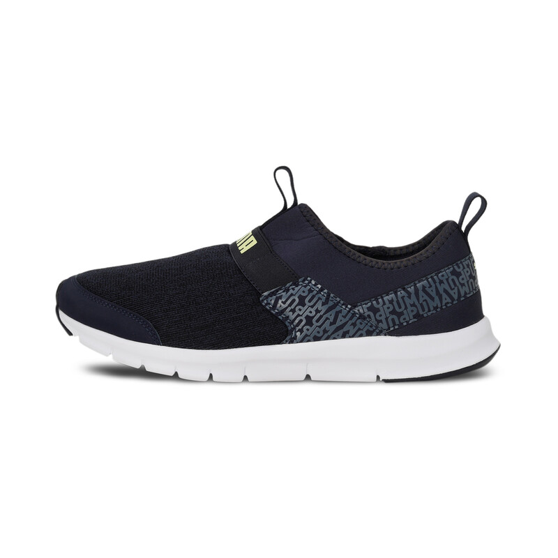 

Men's PUMA Knit V3 Sneakers, Black/blue/yellow