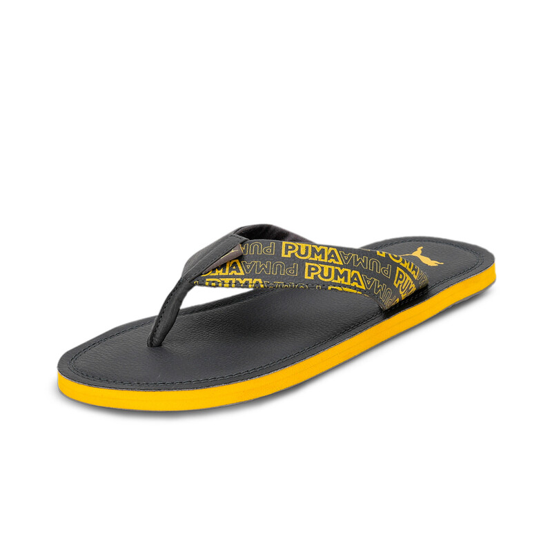 

Men's PUMA Lite Ride Flip-Flops Sandals, Black/yellow