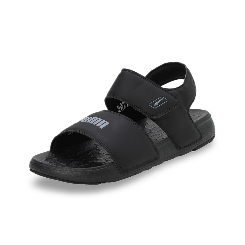 

PUMA SOFTRIDE Pure Unisex Sandals, Black/gray