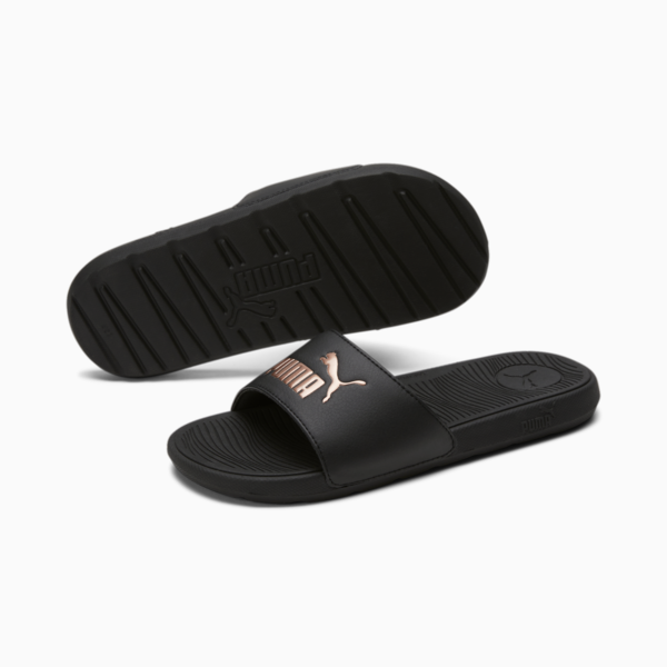 Cool Cat 2.0 Slides Women, PUMA Black-Rose Gold, large-MEX