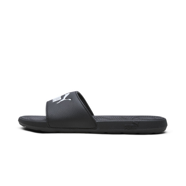 Puma Cool Cat 2.0 Slide Sandal In Black- White