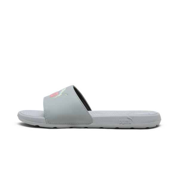 Puma Cool Cat 2.0 Women's Slides In Cool Mid Gray-passionfruit-fresh Mint