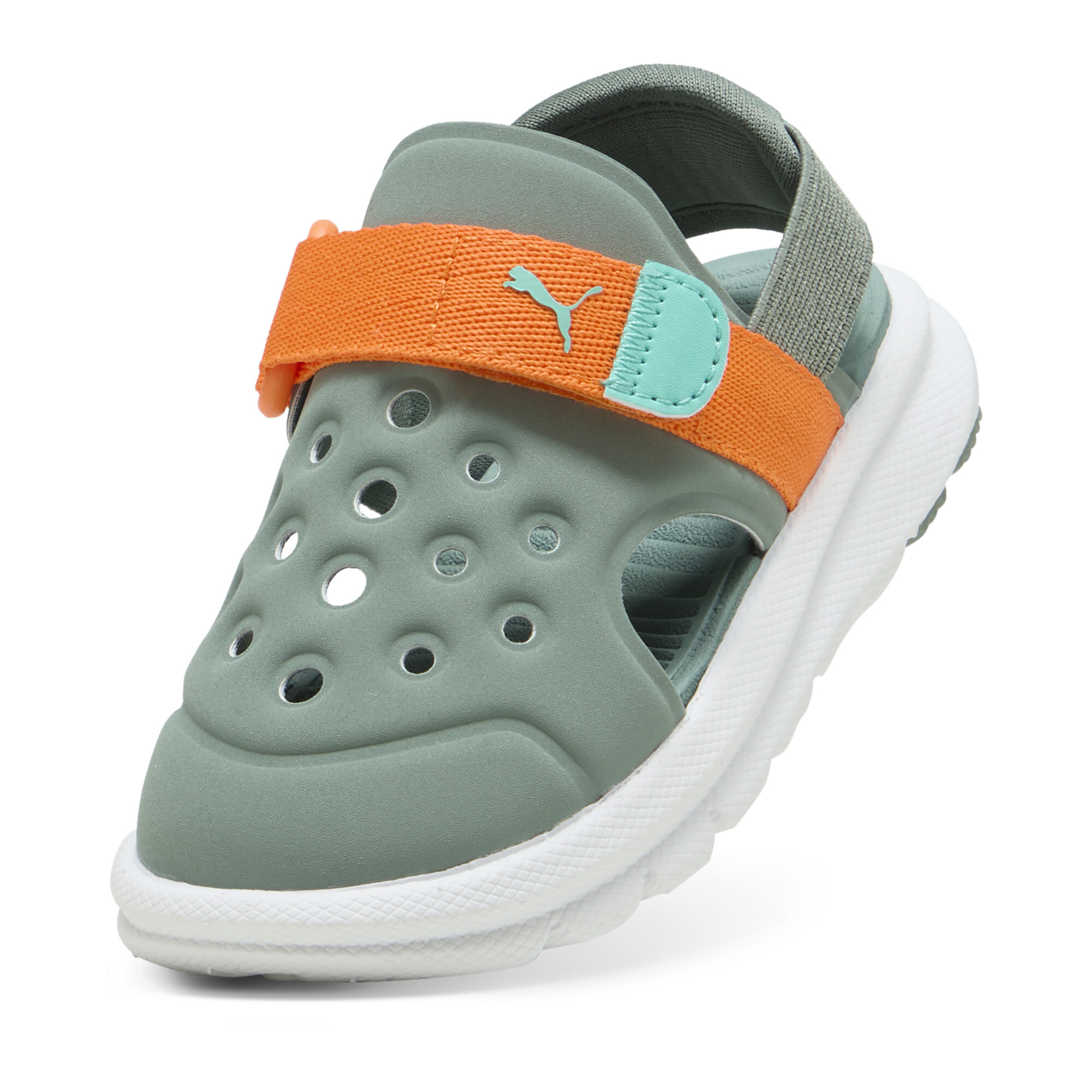 PUMA Evolve sandalen met alternatieve sluiting, Groen/Oranje