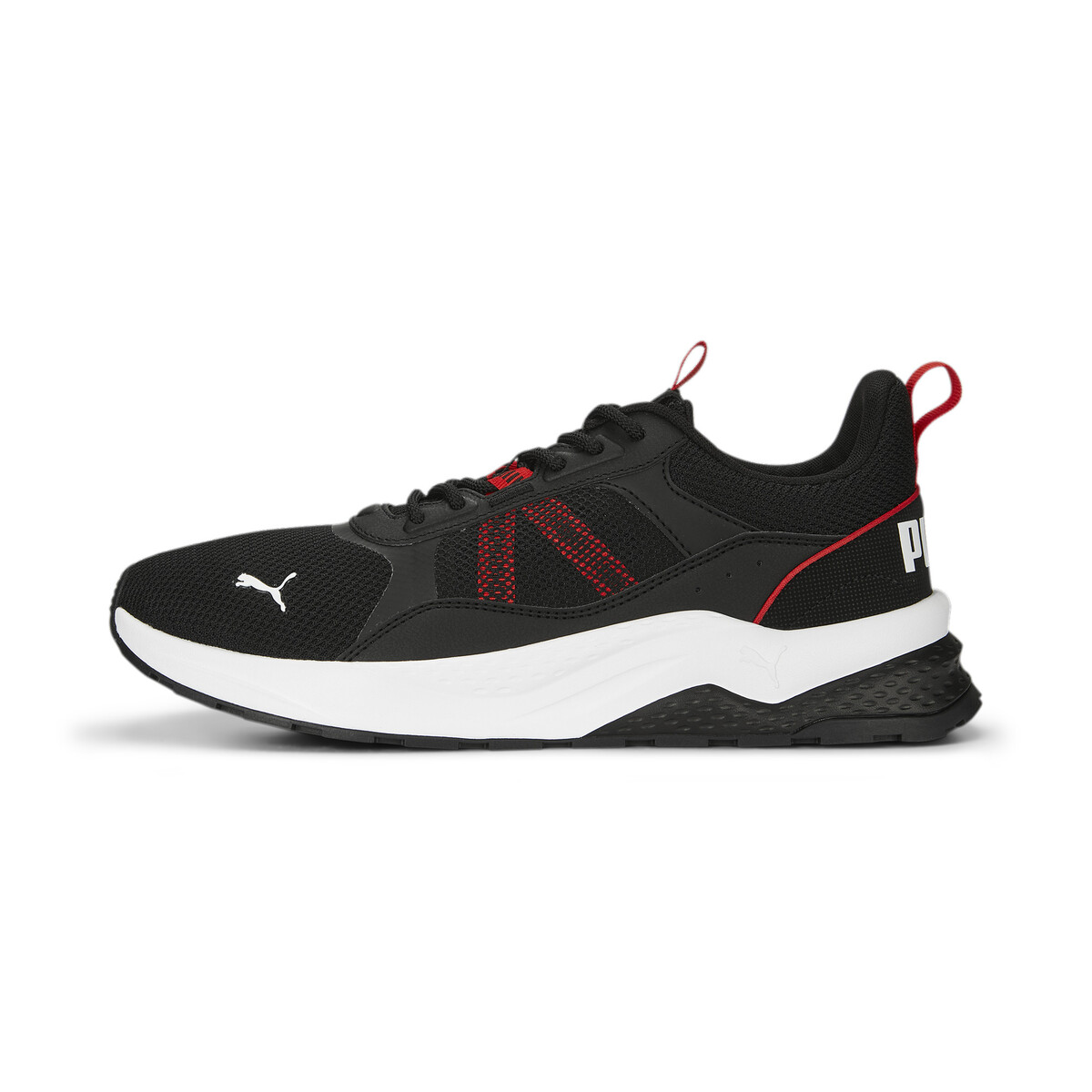 Anzarun 2.0 Sneakers in Black/White For All Time Red by PUMA, UK 8