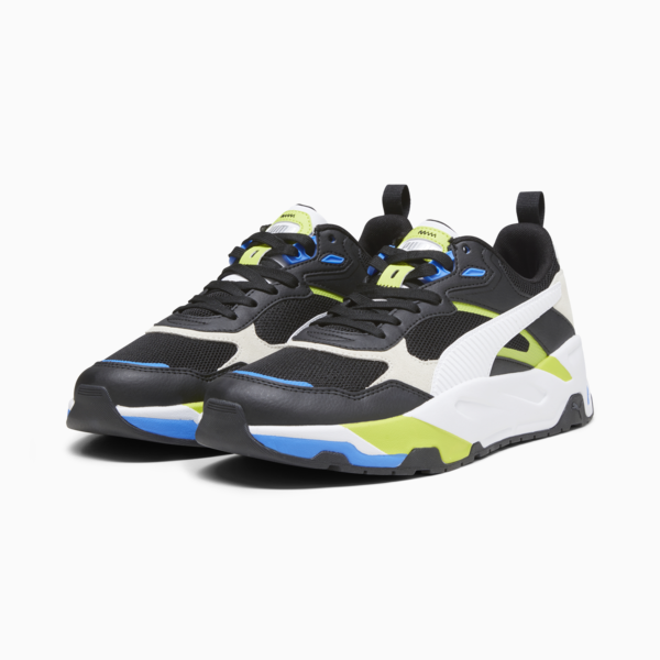 Trinity Sneakers Men, PUMA Black-PUMA White-Lime Smash, large-ZAF