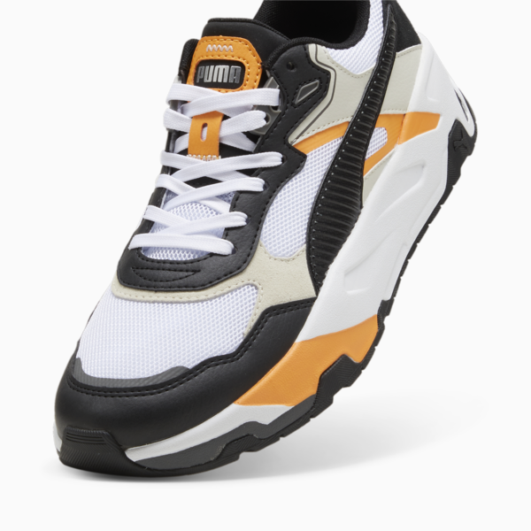 Trinity Sneakers Men, PUMA White-PUMA Black-Vapor Gray-Clementine, large-ZAF