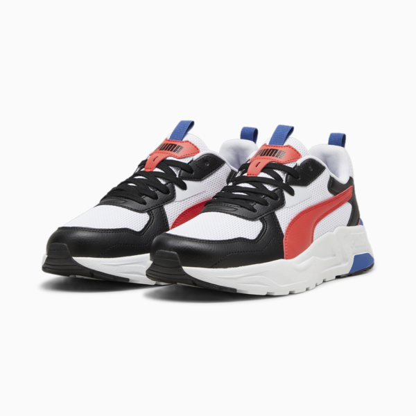 Trinity Lite Sneakers Men, PUMA White-Active Red-PUMA Black, large-ZAF