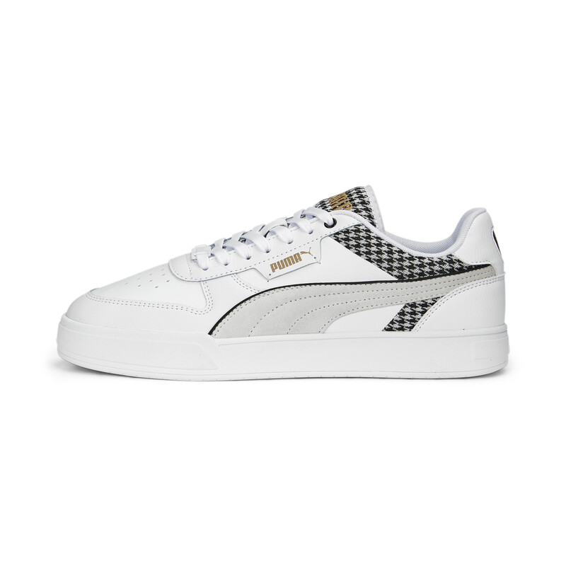 

PUMA Caven Dime Houndstooth Unisex Sneakers, White/black/gold