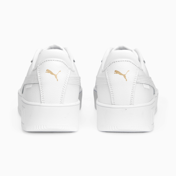 Tenis Carina Street para mujer, PUMA White-PUMA White-PUMA Gold, large-MEX