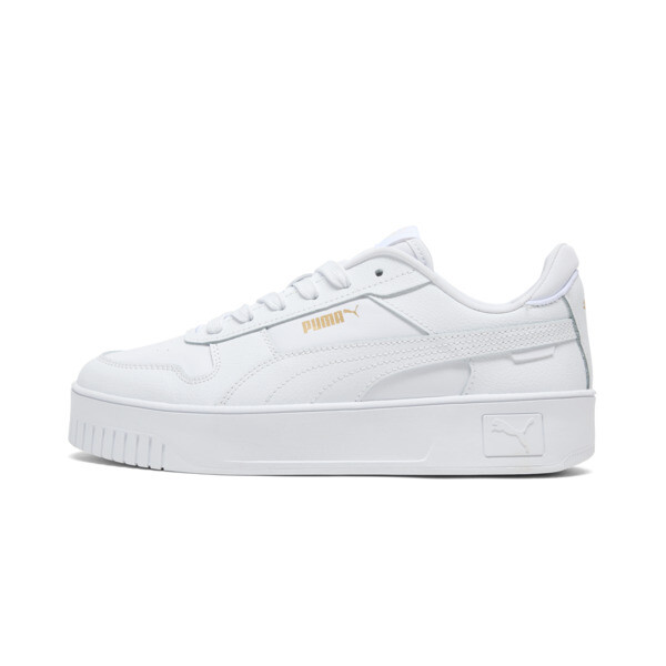 Puma Carina Street Women's Sneakers In White- White- Gold