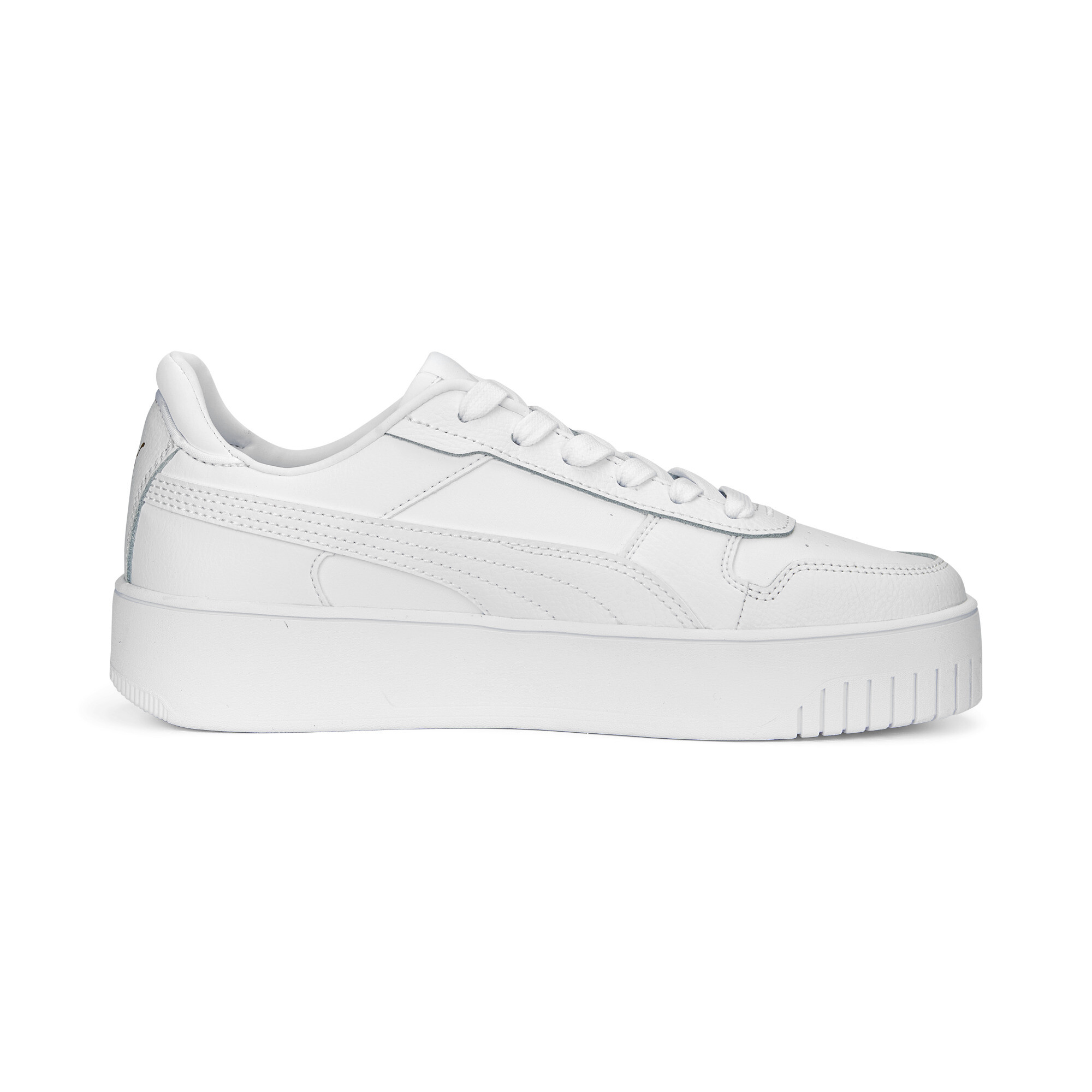 PUMA Carina Street sneakers voor Dames, Wit/Goud, Maat 42 thumbnail 3