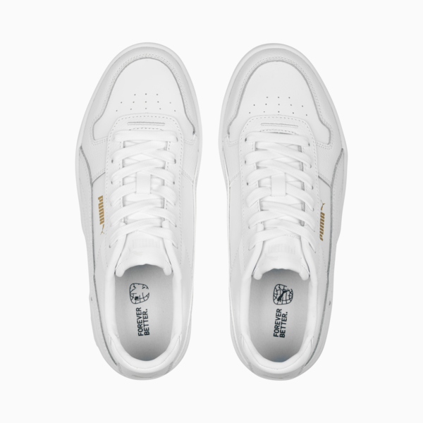 Tenis Carina Street para mujer, PUMA White-PUMA White-PUMA Gold, large-MEX